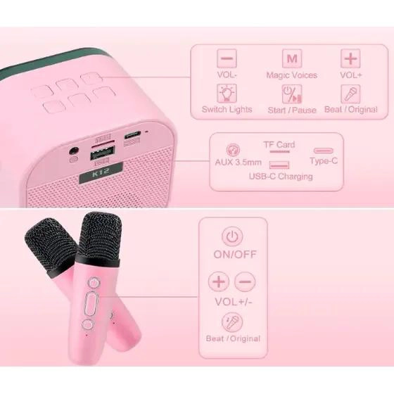 ALTAVOZ BLUETOOTH INALAMBRICO CON MICROFONO PARA NIÑOS - 2