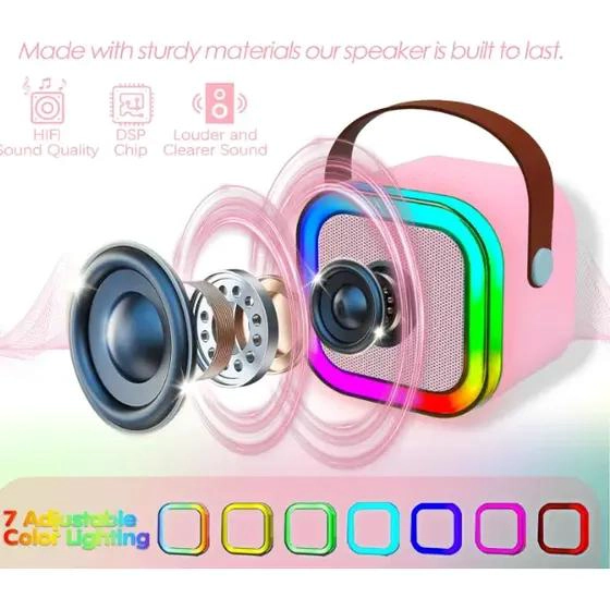 ALTAVOZ BLUETOOTH INALAMBRICO CON MICROFONO PARA NIÑOS - 5