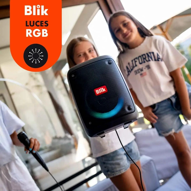PARLANTE KARAOKE BLUETOOTH CON MICROFONO - 4