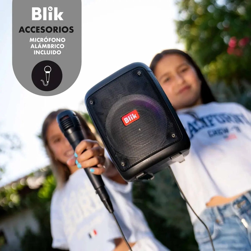 PARLANTE KARAOKE BLUETOOTH CON MICROFONO - 5