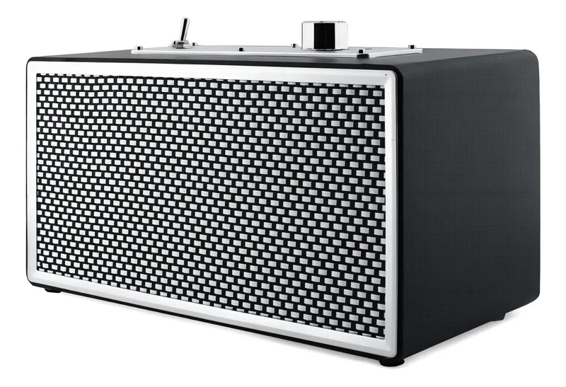 PARLANTE BLUETOOTH RETRO RECARGABLE NEGRO - 1