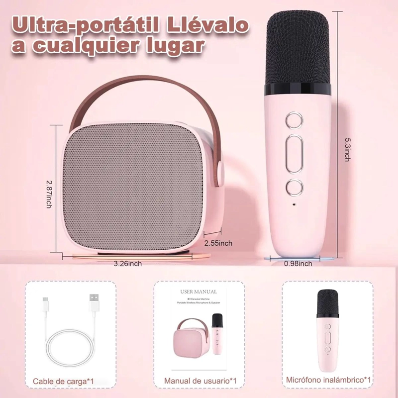 ALTAVOZ BLUETOOTH INALAMBRICO CON MICROFONO PARA NIÑOS - 2
