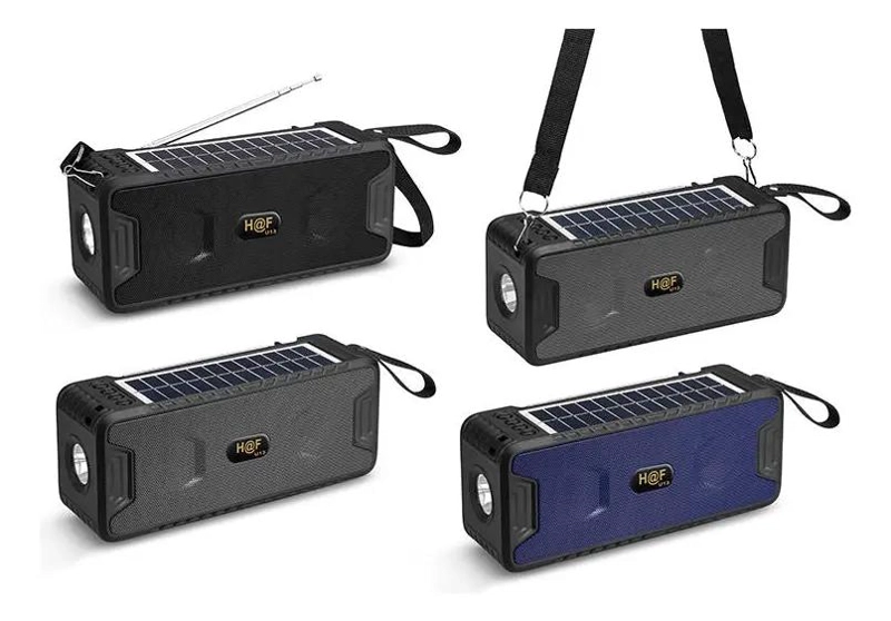 PARLANTE BLUETOOTH PORTATIL CON LUZ SOLAR Y RADIO - 2