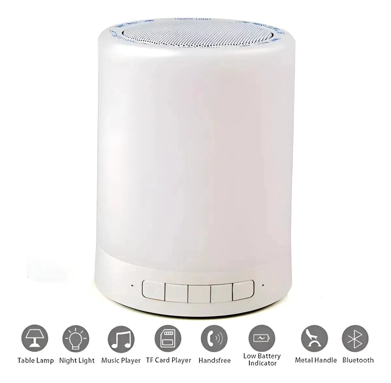 PARLANTE BLUETOOTH RECARGABLE CON LUZ LED - 2