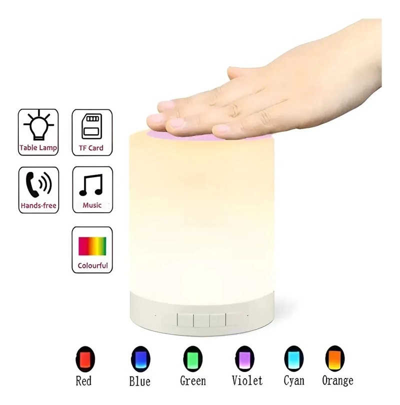 PARLANTE BLUETOOTH RECARGABLE CON LUZ LED - 3