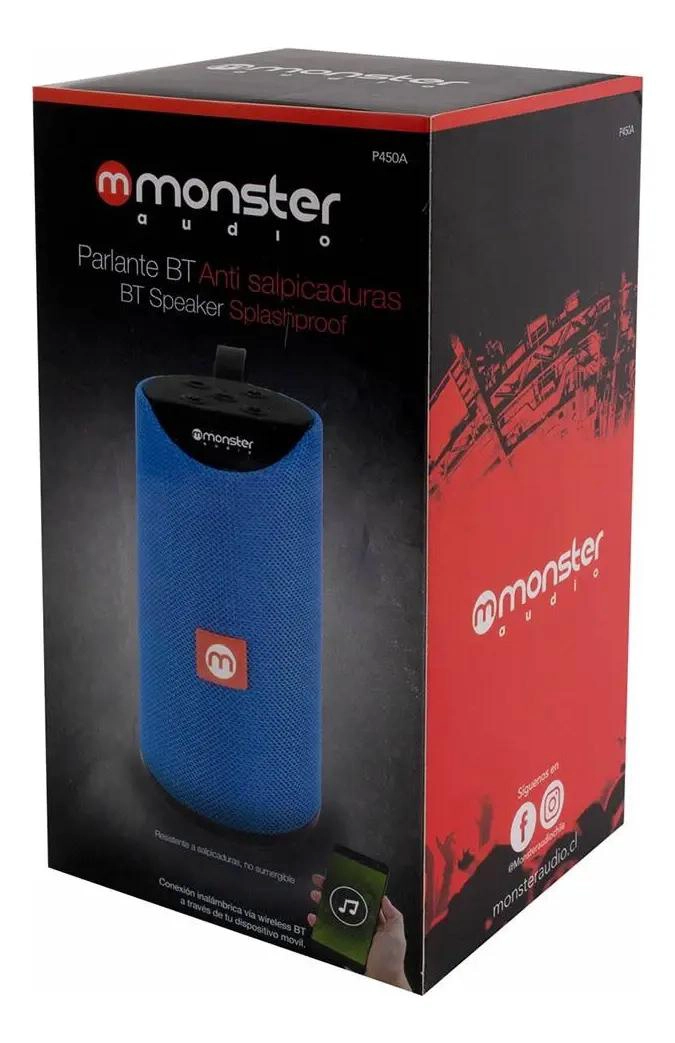 PARLANTE BLUETOOTH PORTATIL 450A AZUL - 2