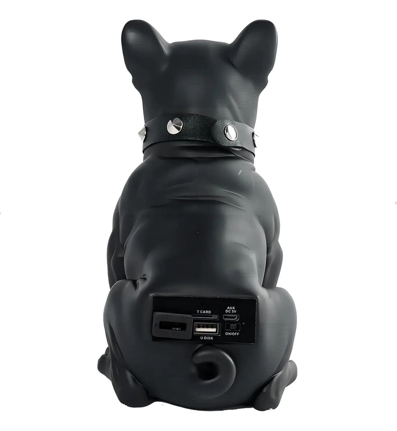 PARLANTE BLUETOOTH PORTATIL DISEÑO PERRO BULLDOG GRANDE - 2