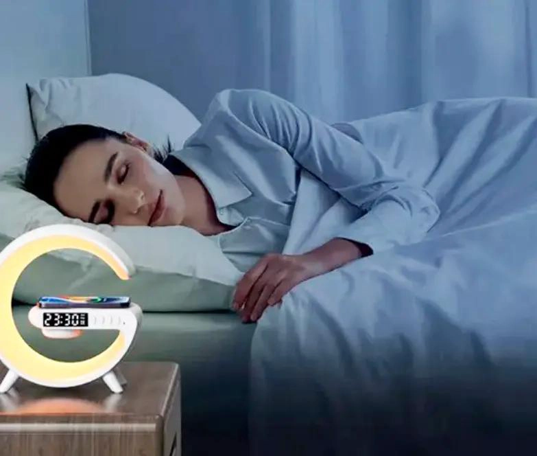 PARLANTE BLUETOOTH G63 CON RELOJ, ALARMA Y CARGA INALAMBR - 5