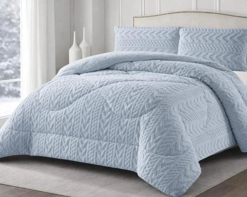 COBERTOR INVIERNO TEXTURIZADO GRUESO KING 250X270 CM - 1