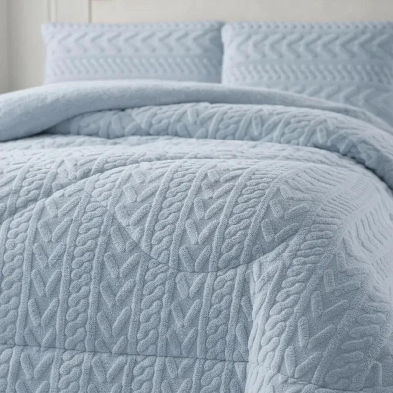 COBERTOR INVIERNO TEXTURIZADO GRUESO KING 250X270 CM - 2