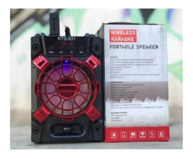 PARLANTE INALAMBRICO PORTATIL SONIDO POTENTE - 2