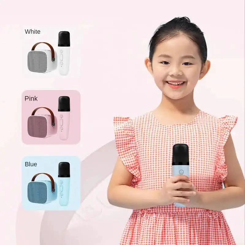 MINI PARLANTE KARAOKE BLUETOOTH CON MICROFONO Y LUZ RGB - 4
