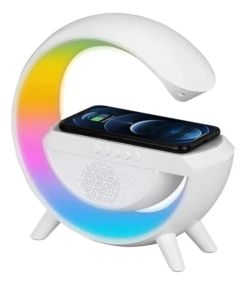 LAMPARA DE MESA CON ALTAVOZ BLUETOOTH Y LUZ AMBIENTAL - 1