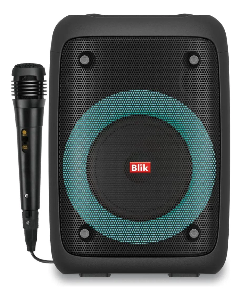 PARLANTE KARAOKE BLUETOOTH CON MICROFONO NEGRO - 1