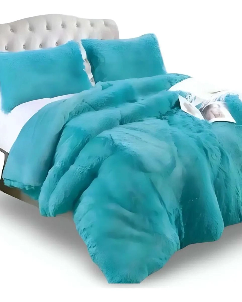 COBERTOR DE INVIERNO CON CHIPORRO PELUDO PARA 2 PLAZAS - 3