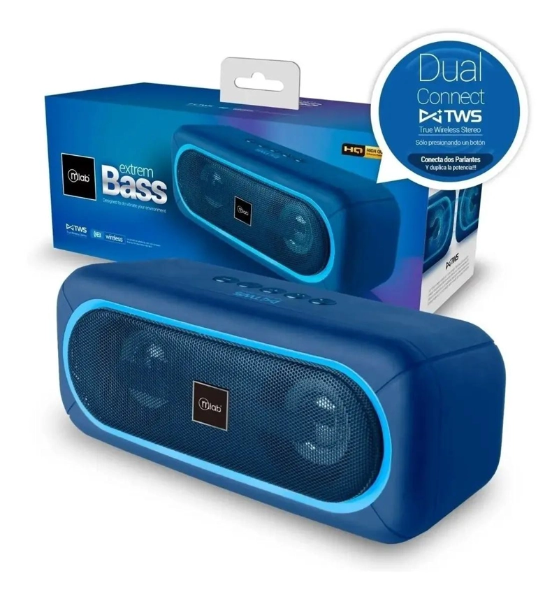 PARLANTE BLUETOOTH TWS EXTREM BASS AZUL - 5