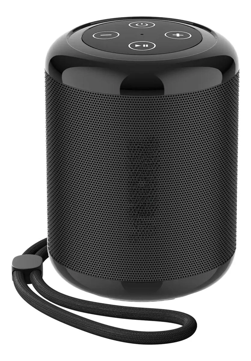 PARLANTE BLUETOOTH PORTATIL NEGRO CON BASS POTENTE - 1