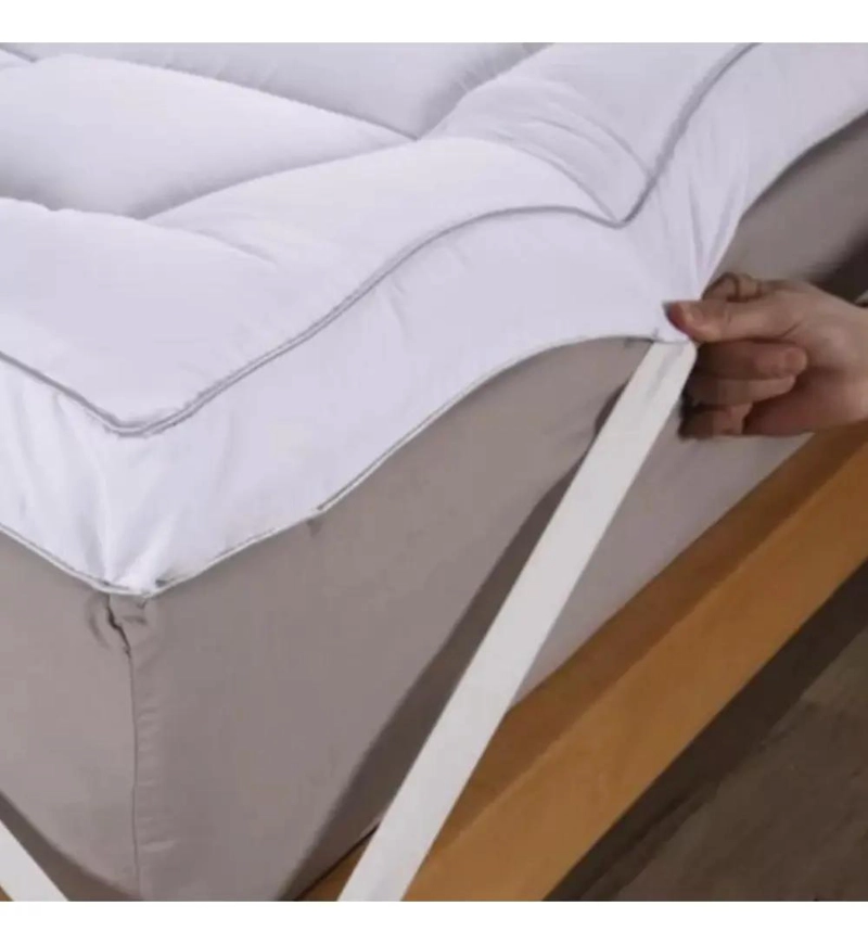 CUBRECOLCHON TOPPER ULTRA ACOLCHADO 2 PLAZAS BLANCO - 2