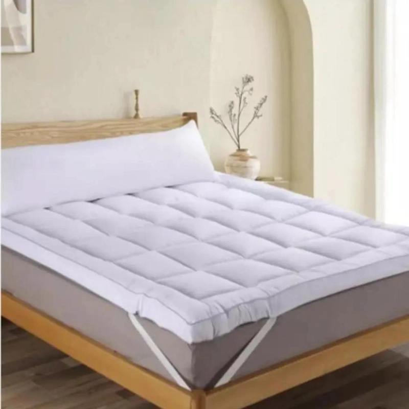 CUBRECOLCHON TOPPER ULTRA ACOLCHADO 2 PLAZAS BLANCO - 5