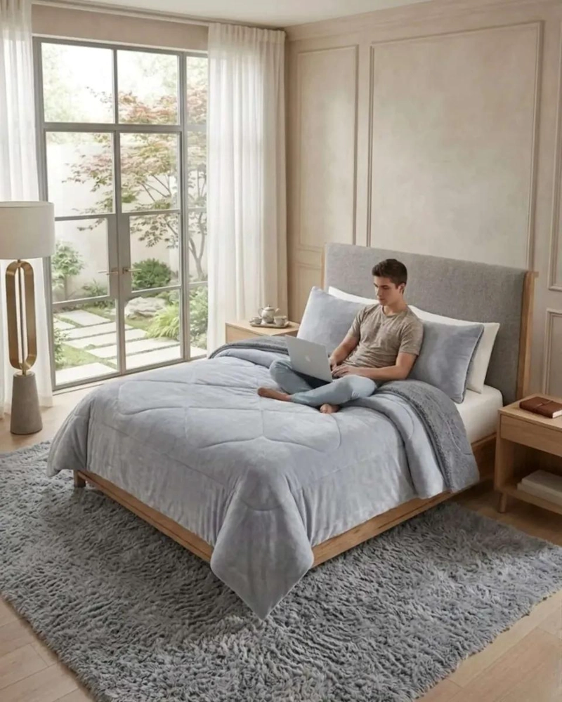 PLUMON CUBRECAMA KING PLUSH CON REVERSO CHIPORRO PARA INV - 5