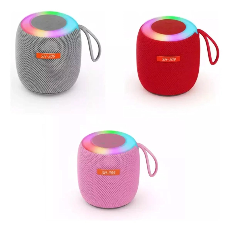 PARLANTE BLUETOOTH PORTATIL CON LUCES LED Y RADIO - 4