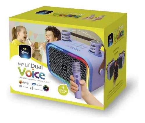 PARLANTE INFANTIL CON 2 MICROFONOS Y FUNCION DUAL VOICE - 3