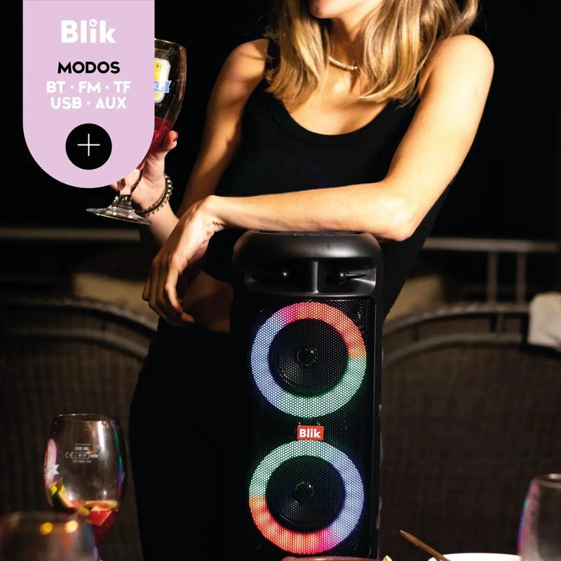 PARLANTE KARAOKE BLUETOOTH CON MICROFONO - 4