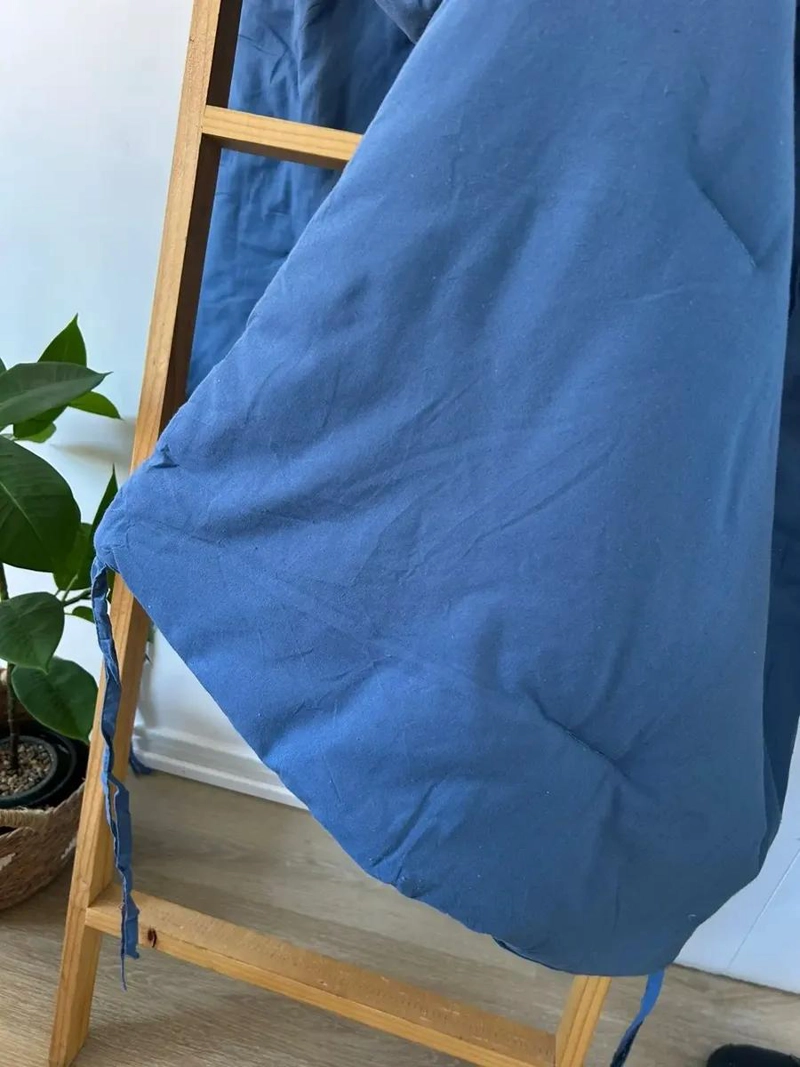 SET DE PIECERA AZUL CON 2 FUNDAS DE ALMOHADA - 1
