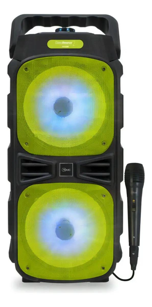 PARLANTE BLUETOOTH DEEP BOUNCE 2 CON MICROFONO VERDE - 2