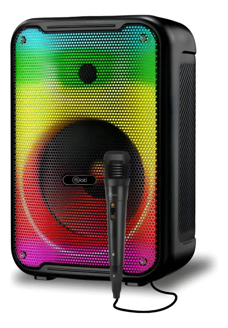 PARLANTE BLUETOOTH CON LUZ LED Y SONIDO 8W - 1