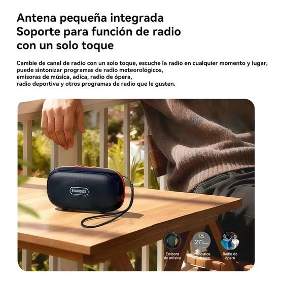 PARLANTE BLUETOOTH PORTATIL INALAMBRICO POTENTE - 5