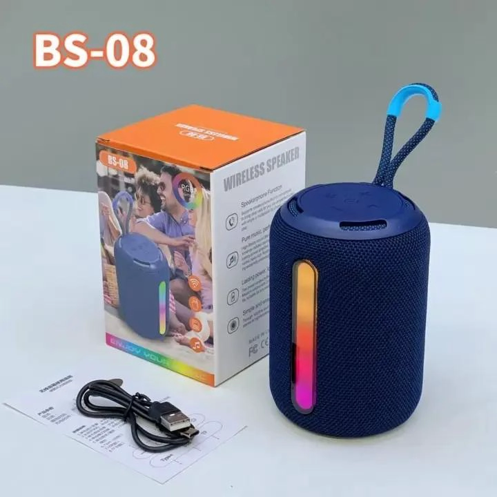 PARLANTE BLUETOOTH INALAMBRICO CON LUZ LED - 5