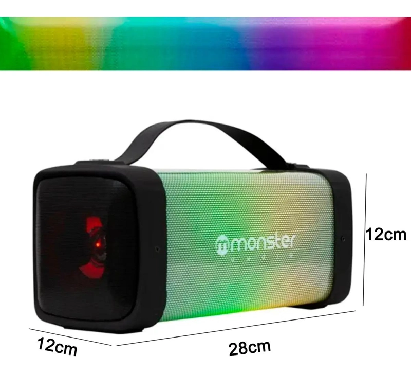 PARLANTE INALAMBRICO CON LUCES EFECTO 12W - 2