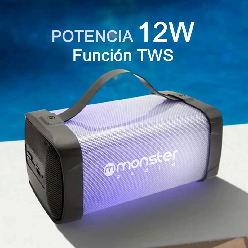 PARLANTE INALAMBRICO CON LUCES EFECTO 12W - 5