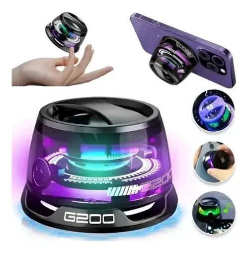 MINI PARLANTE BLUETOOTH PORTATIL CON LUCES RGB - 1