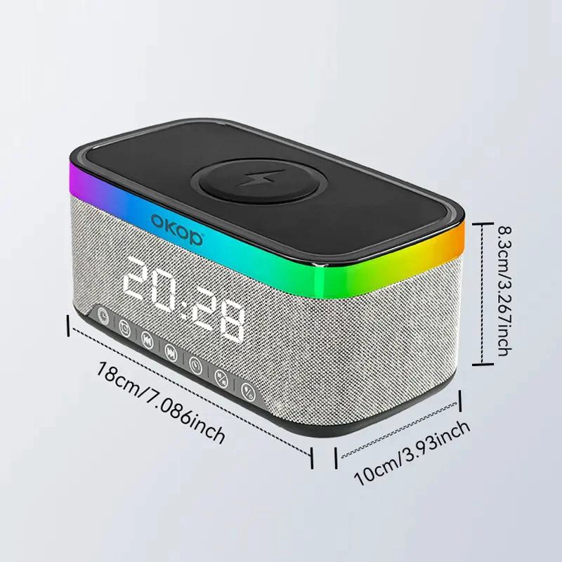 PARLANTE PORTATIL BLUETOOTH 5.3 CON CARGA INALAMBRICA Y 5 - 3