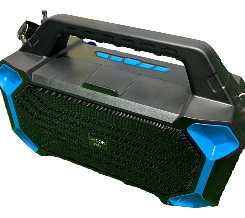 PARLANTE SOLAR RECARGABLE CON LINTERNA, RADIO Y USB - 2