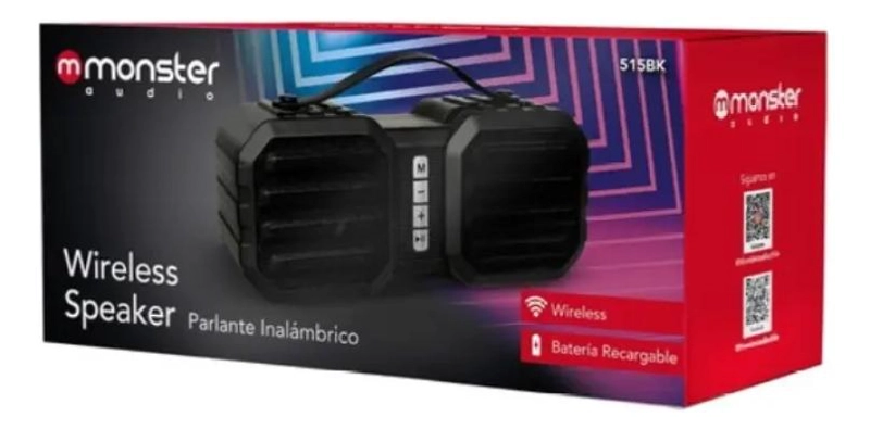 PARLANTE INALAMBRICO PORTATIL CON SONIDO POTENTE - 2