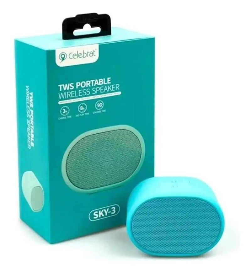 PARLANTE BLUETOOTH INALAMBRICO CELEBRAT SKY-3 TWS - 1