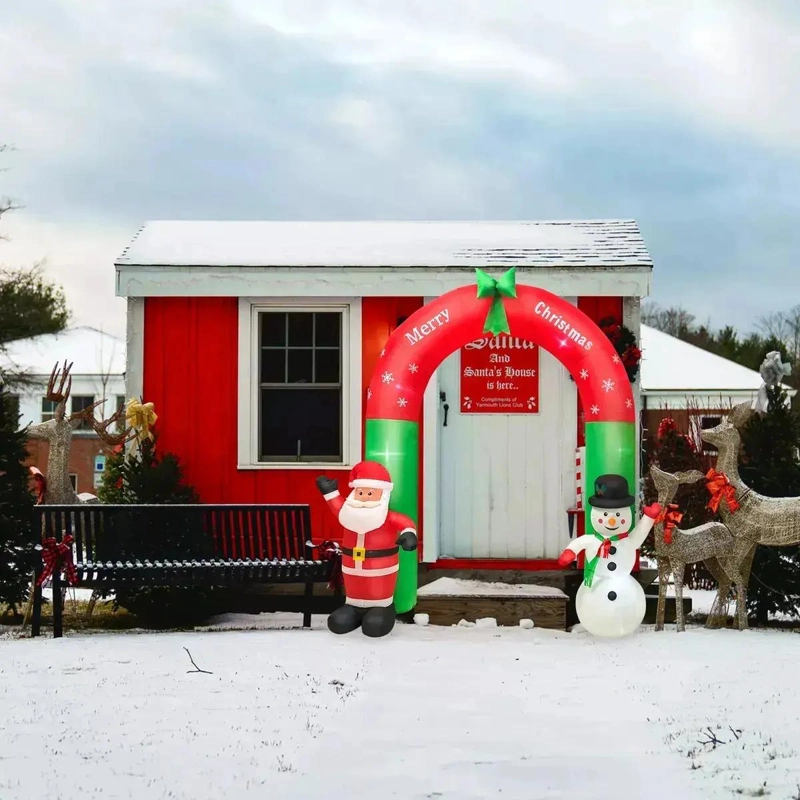INFLABLE NAVIDEÑO ARCO CON MUÑECO DE 210 CM - 4