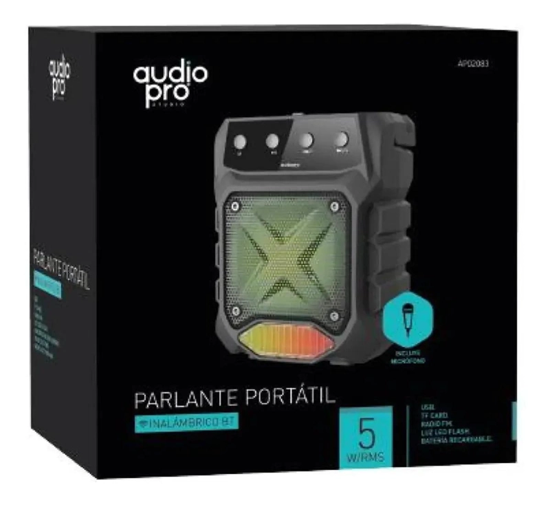 PARLANTE PORTATIL RECARGABLE 5W CON MICROFONO - 2