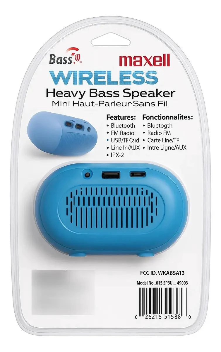 PARLANTE BLUETOOTH BASS13 CON RADIO FM Y RESISTENCIA IPX- - 4