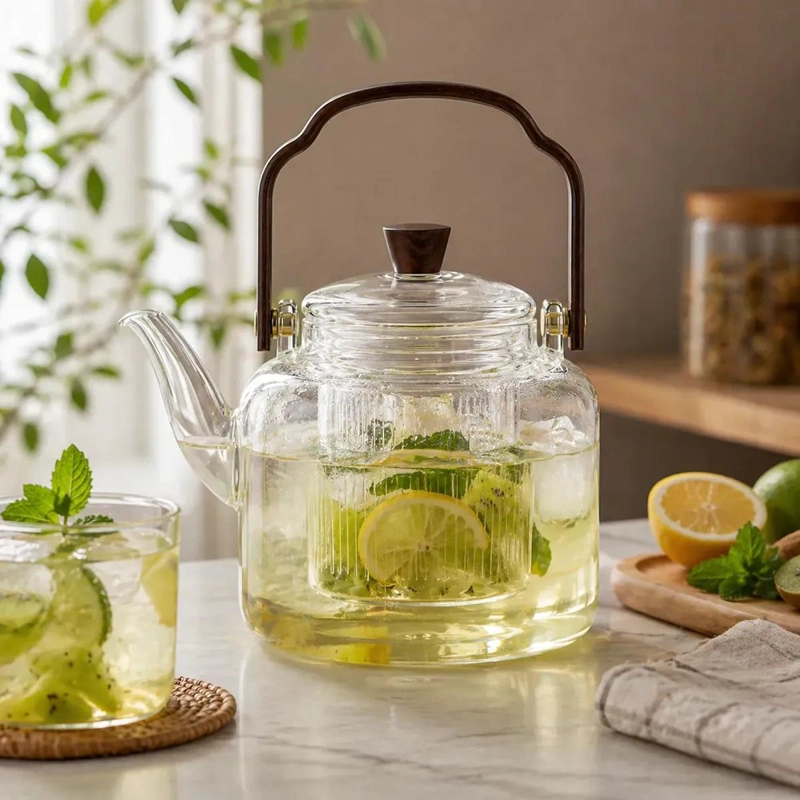 TETERA DE VIDRIO BOROSILICATO CON INFUSOR PARA TE - 3