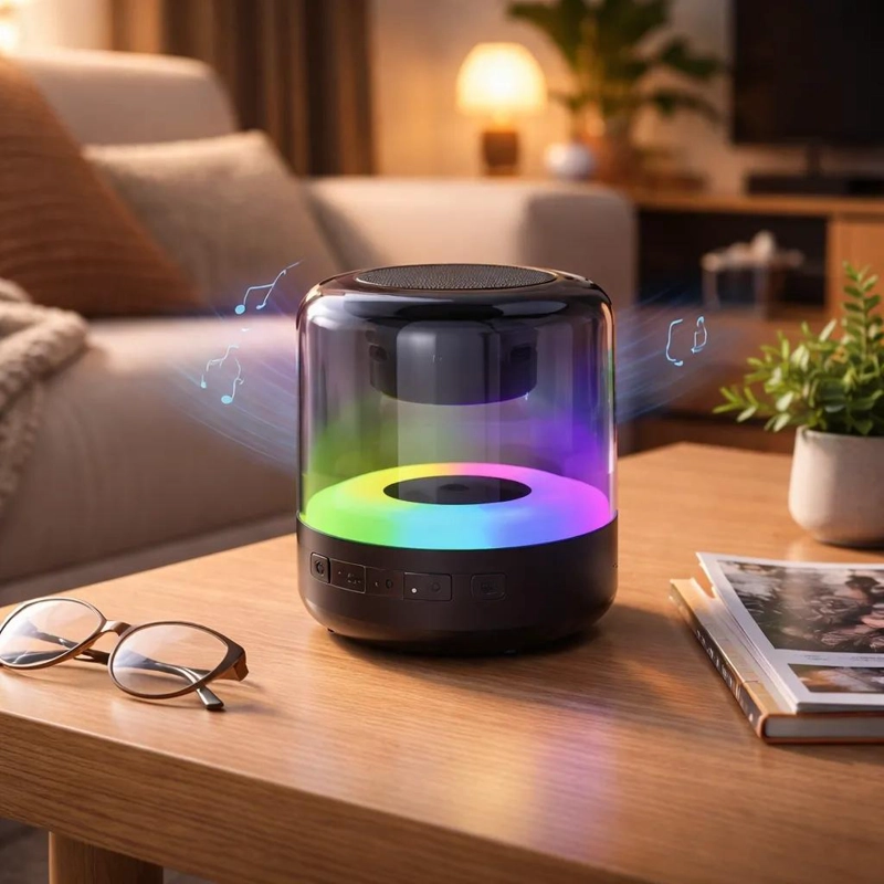 PARLANTE BLUETOOTH PORTATIL INALAMBRICO CON LUCES Y USB - 2