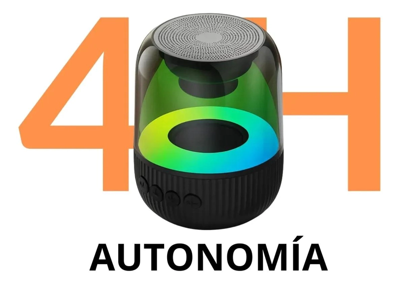 PARLANTE BLUETOOTH PORTATIL INALAMBRICO CON LUCES Y USB - 4