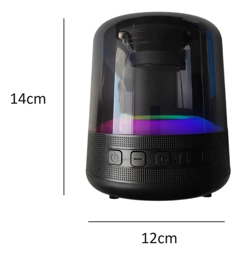 PARLANTE BLUETOOTH PORTATIL INALAMBRICO CON LUCES Y USB - 5