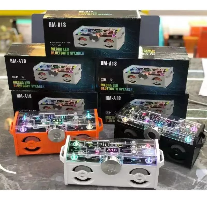PARLANTE BLUETOOTH PORTATIL CON LUCES LED - 2