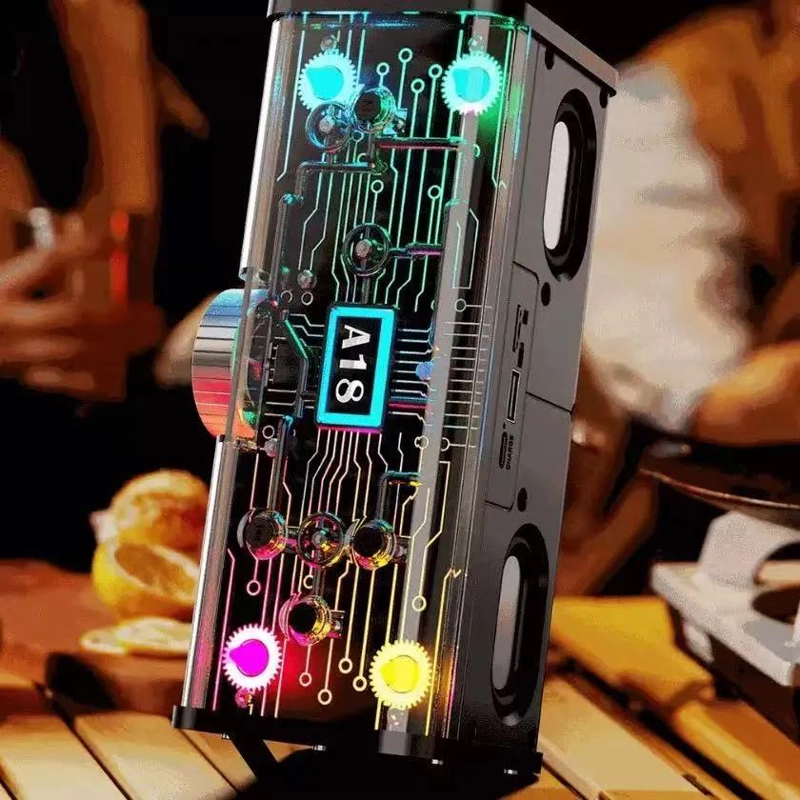 PARLANTE BLUETOOTH PORTATIL CON LUCES LED - 3