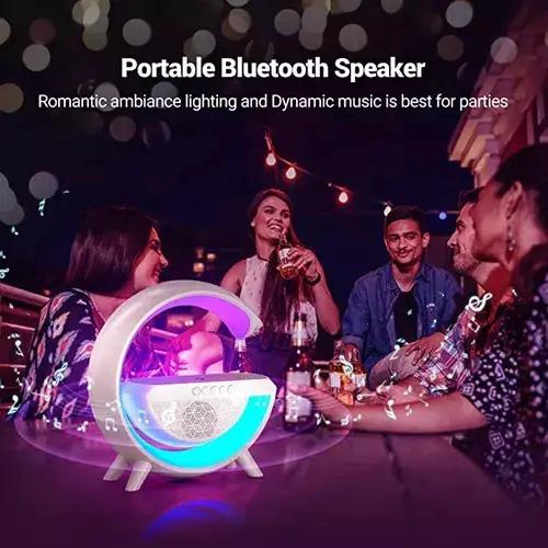 PARLANTE PORTATIL BLUETOOTH BLANCO 220V - 4