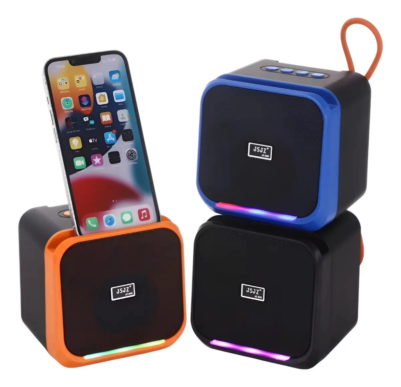 PARLANTE BLUETOOTH PORTATIL CON SUBWOOFER Y LUCES LED - 1